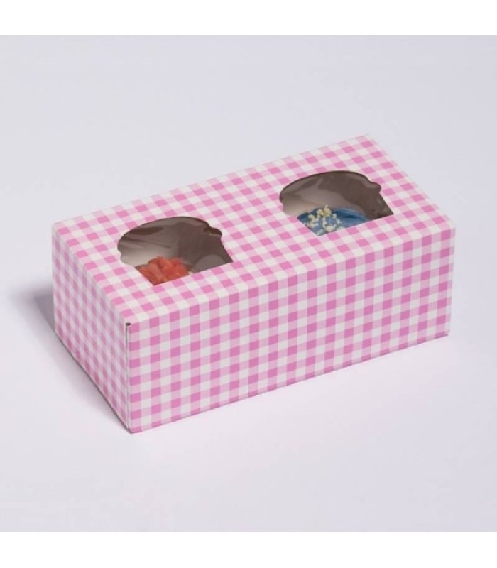 CAJA CUP CAKES  2 UND.ROSA
