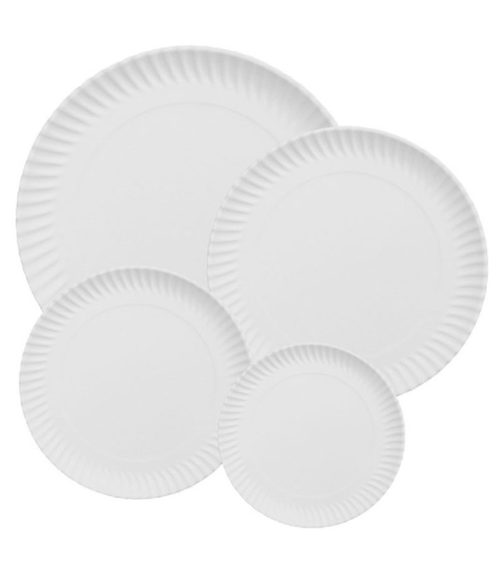 BANDEJA CARTON 20CM DISCO BORDE/OND (100) ORO