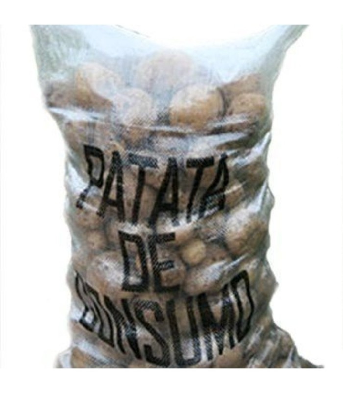 SACOS NUECES 36X68 ROJOS 10K C/CIERRE PQ-500 monofilamento